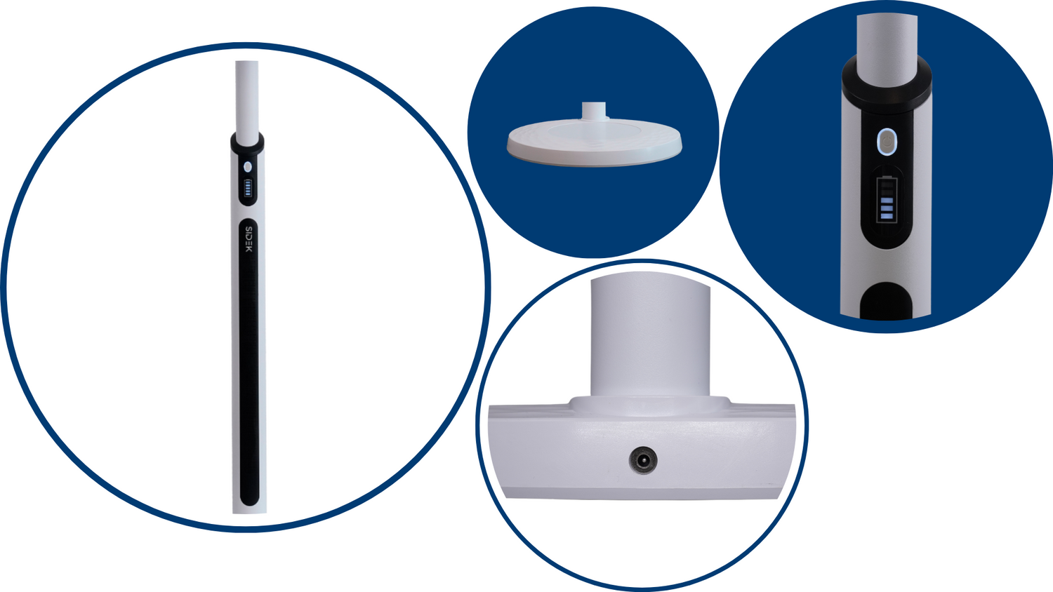 192.4Wh built-in battery with an indicator light, a powerful speaker, and an easy power button,  rollable stand ensures effortless mobility, perfect for any space.